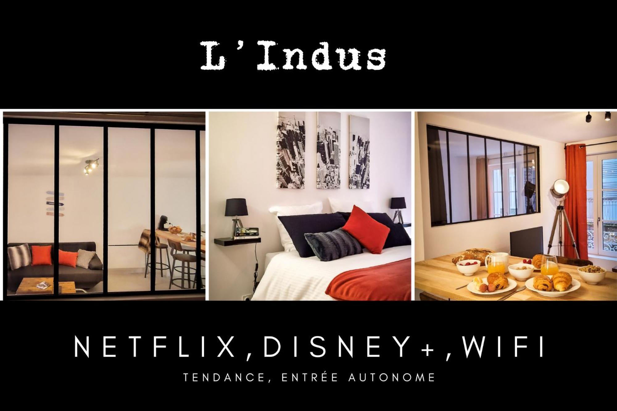 L'Indus 3 Etoiles Wifi, Netflix, Disney, Coeur De Bastide Villefranche-de-Rouergue Exteriör bild